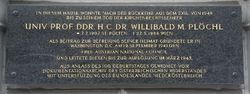 Gedenktafel Willibald Plöchl, 1090 Universitätsstraße 10.jpg