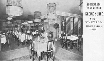 Souterrain-Restaurant der "Kleinen Bühne" (Elite-Kino) (um 1910)