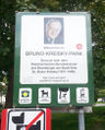Parkbenennungstafel 1050 Bruno Kreisky Park