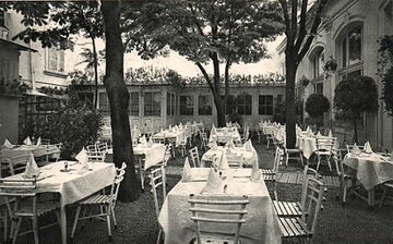 Restaurant Schöner, Wien VII, Gastgarten 1930