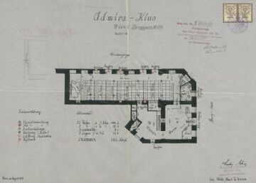 Plan des Admiralkinos (1928)