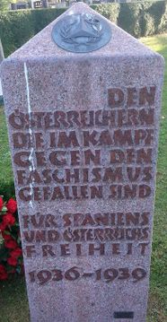 Denkmal für österreichische Spanienkämpfer