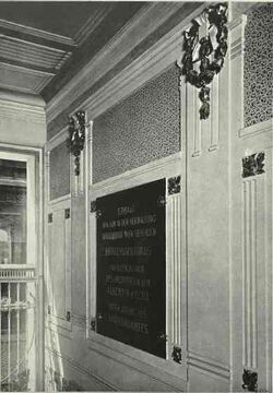Foyer des Bürgerladefondshauses, um 1900
