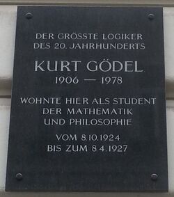 Gedenktafel Kurt Gödel - Wohnort Studienzeit, 1080 Florianigasse 42.jpg