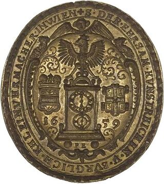 Siegel der Kleinuhrmacher, 1659