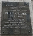 Gedenktafel Kurt Gödel - Wohnhaus, 1080 Josefstädter Straße 43-45