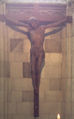 Kruzifix mit Asche aus Mauthausen und Auschwitz