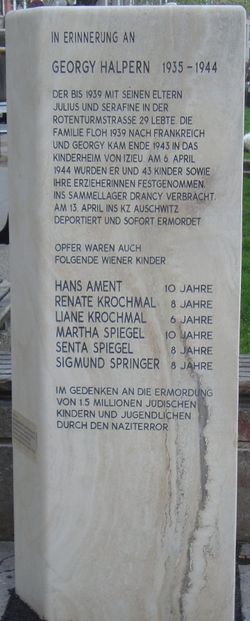 Gedenkstein für Georgy Halpern, 1010 Rotenturmstraße 29.JPG