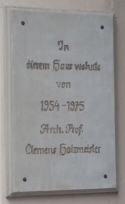 Gedenktafel Clemens Holzmeister, 1060 Esterhazygasse 10.jpg