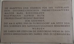 Gedenktafel Biedermann-Huth-Raschke, 1210 Amtshaus Am Spitz 1.JPG