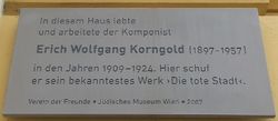 Gedenktafel Erich Wolfgang Korngold, 1060 Theobaldgasse 7.jpg