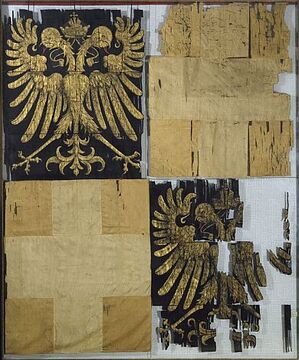 Die 1465 bei Hans Kaschauer in Auftrag gegebene Fahne