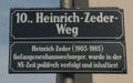 Erläuterungstafel Heinrich Zeder, 1100